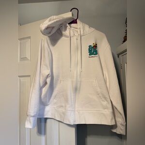 Walt Disney World 2025 white zip up hoodie